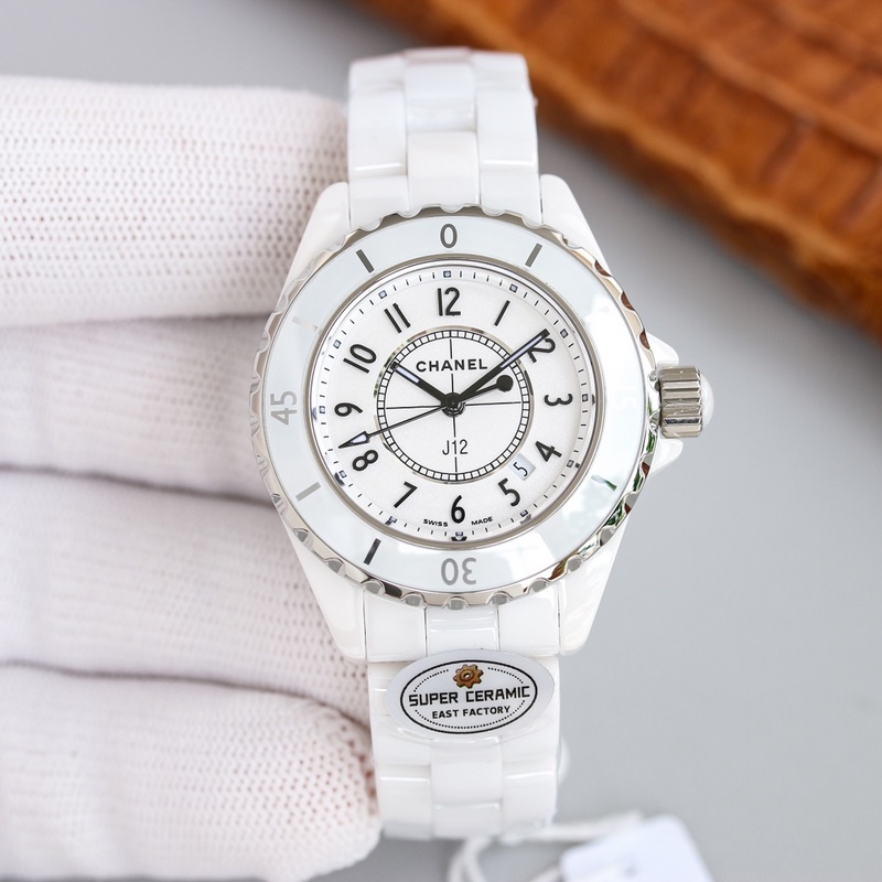EAST Super Ceramic Chanel J12 33mm Replica Watch High Density Steel-7