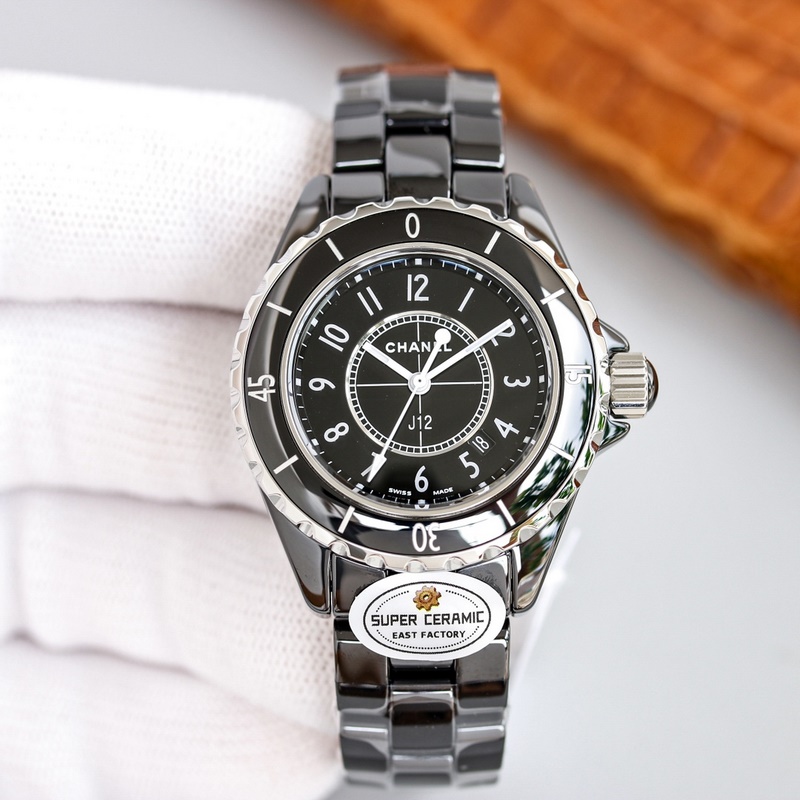 EAST Super Ceramic Chanel J12 33mm Replica Watch High Density Steel-8