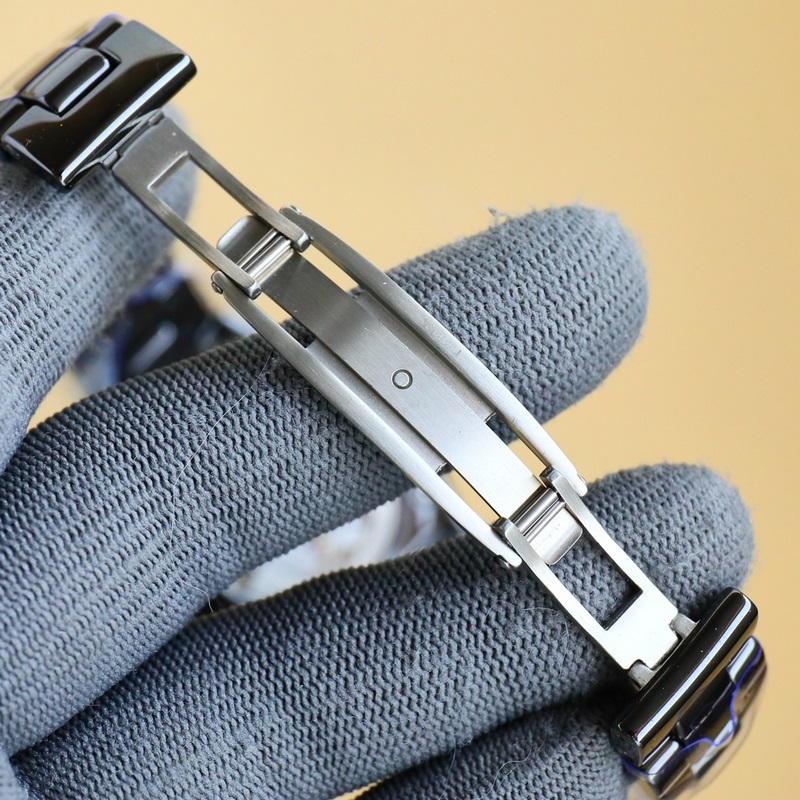 Chanel J12 Embroidered Needle H9762 Black Ceramic&18K Yellow Gold-6