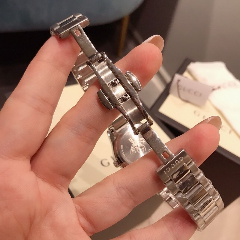 Gucci G-Timeless Pink Cat Mother-of-Pearl Quartz Replica Watch Stainless Steel-5