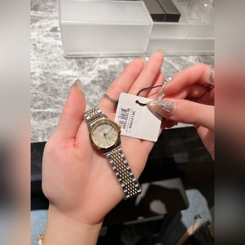 Gucci G-Timeless Classic 28mm Three-Color Dial Replica Watch-3