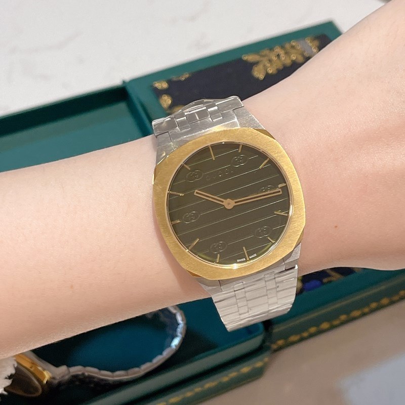 Gucci 25H Luxury Sports Replica Watch Elegant Design&Quality Features-3