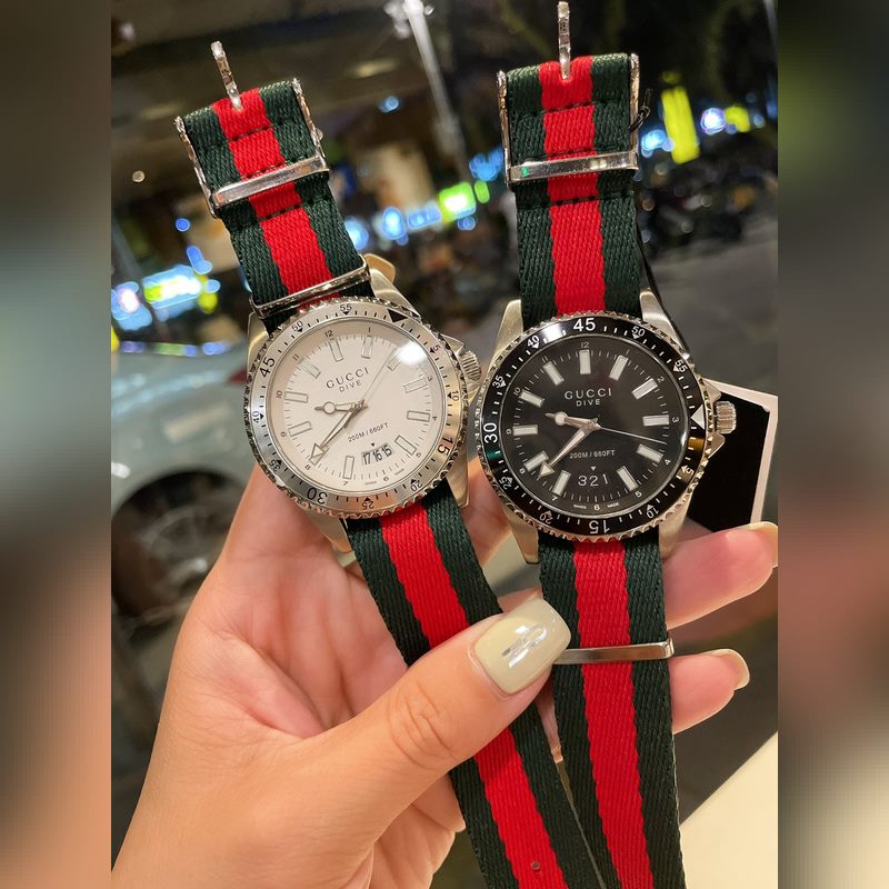 Gucci Dive Series Replica Watch Urban Sport Fashion Striped Design Quality Craftsmanship-5