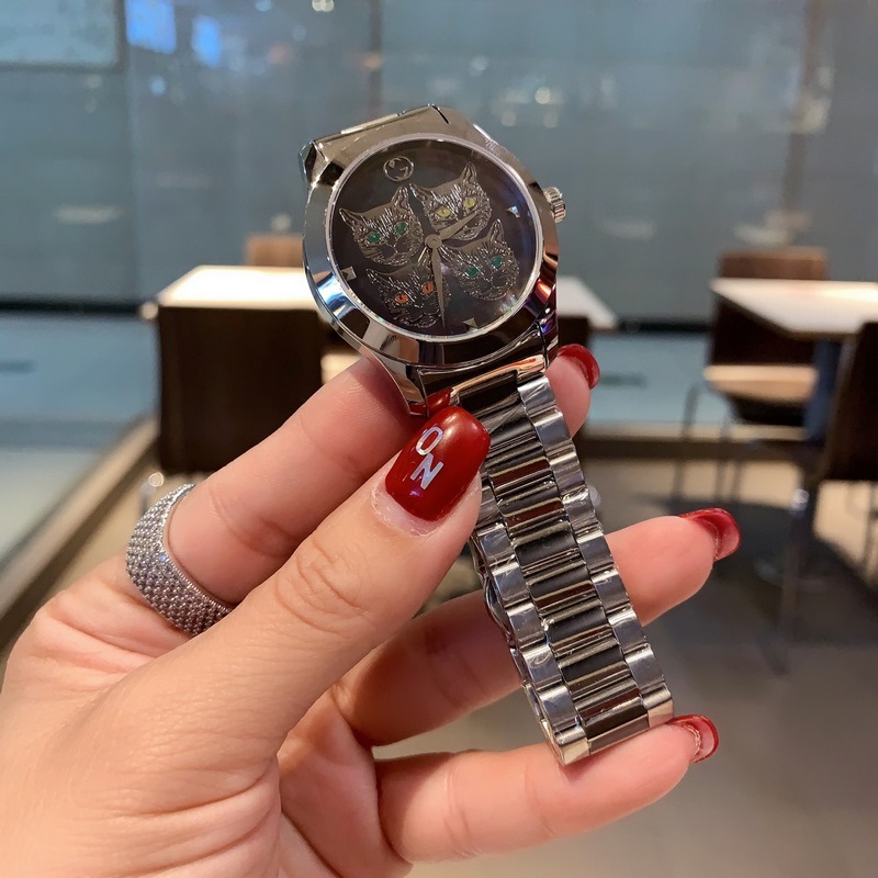 Gucci G-Timeless Cat Replica Watch with Pearl Details-2