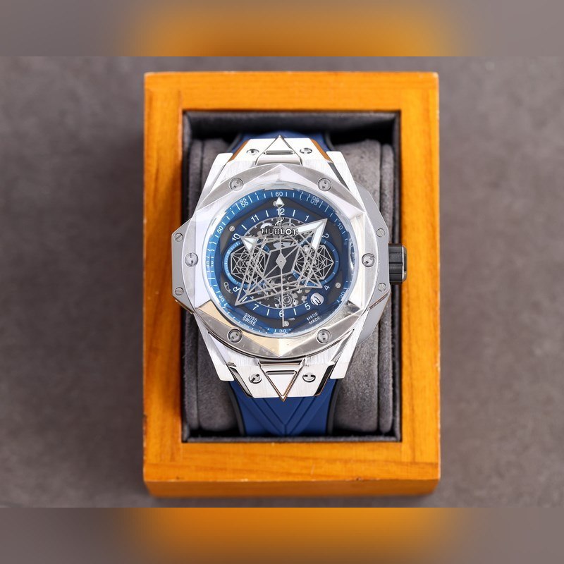 Hublot Big Bang Sang Bleu II Tattoo Replica Watch New Edition-1