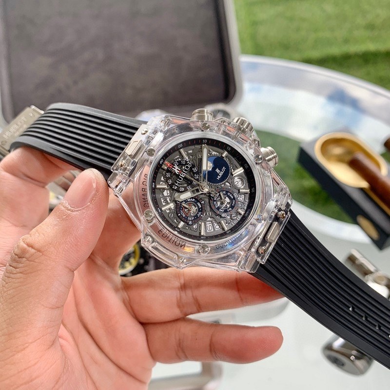 Hublot Big Bang Unico Magic Sapphire Replica Watch Quality Transparent Design-3