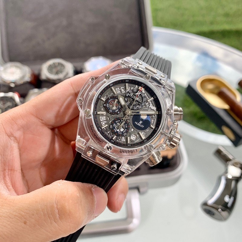 Hublot Big Bang Unico Magic Sapphire Replica Watch Quality Transparent Design-4