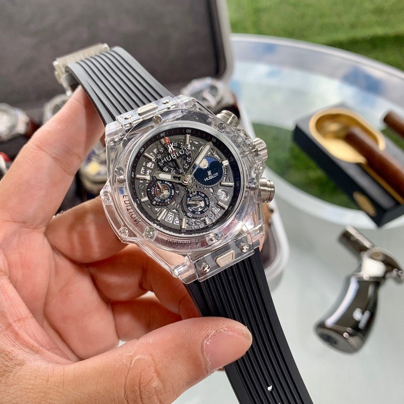Hublot Big Bang Unico Magic Sapphire Replica Watch Quality Transparent Design-5