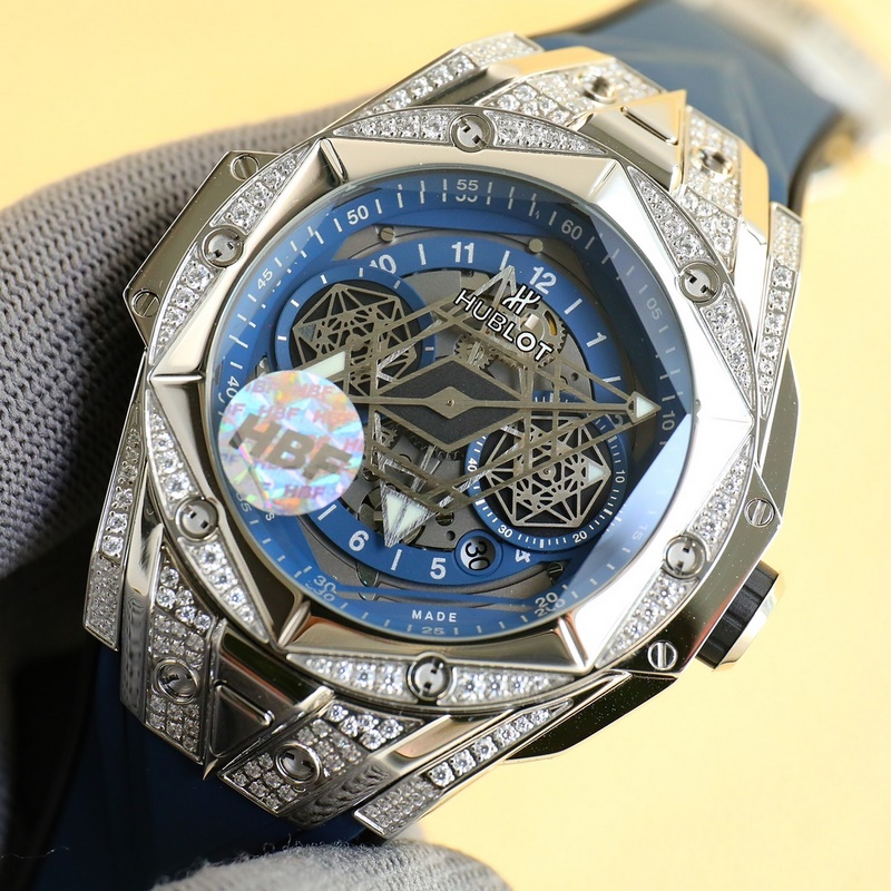 Hublot Big Bang Sapphire Replica Watch HBF Factory Authentic Quality-3