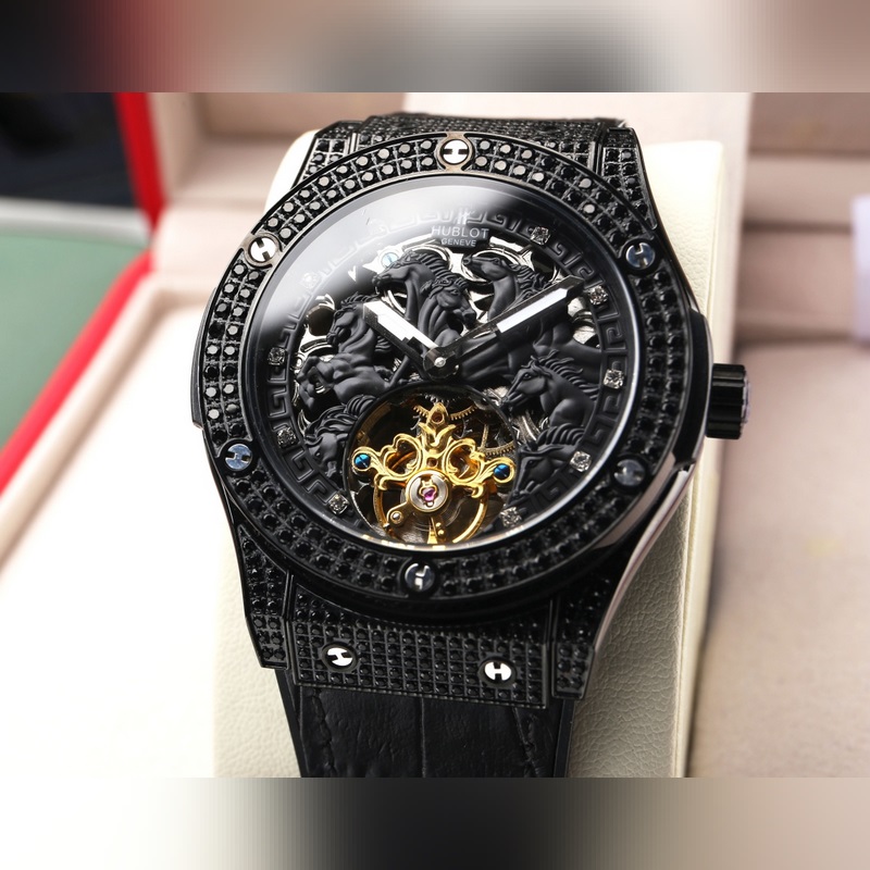 Hublot Big Bang Tourbillon Paved Diamond Edition Sales Masterpiece-3