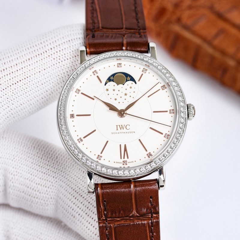 IWC Portofino Moonphase Automatic Replica Watch 37mm Women's Timepiece-3
