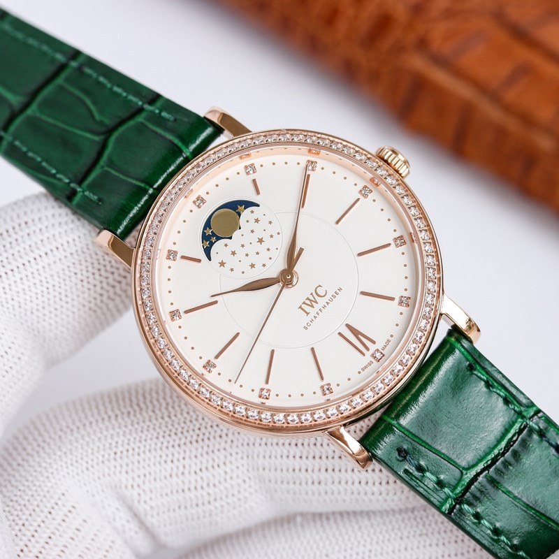 IWC Portofino Moonphase Automatic Replica Watch 37mm Women's Timepiece-4