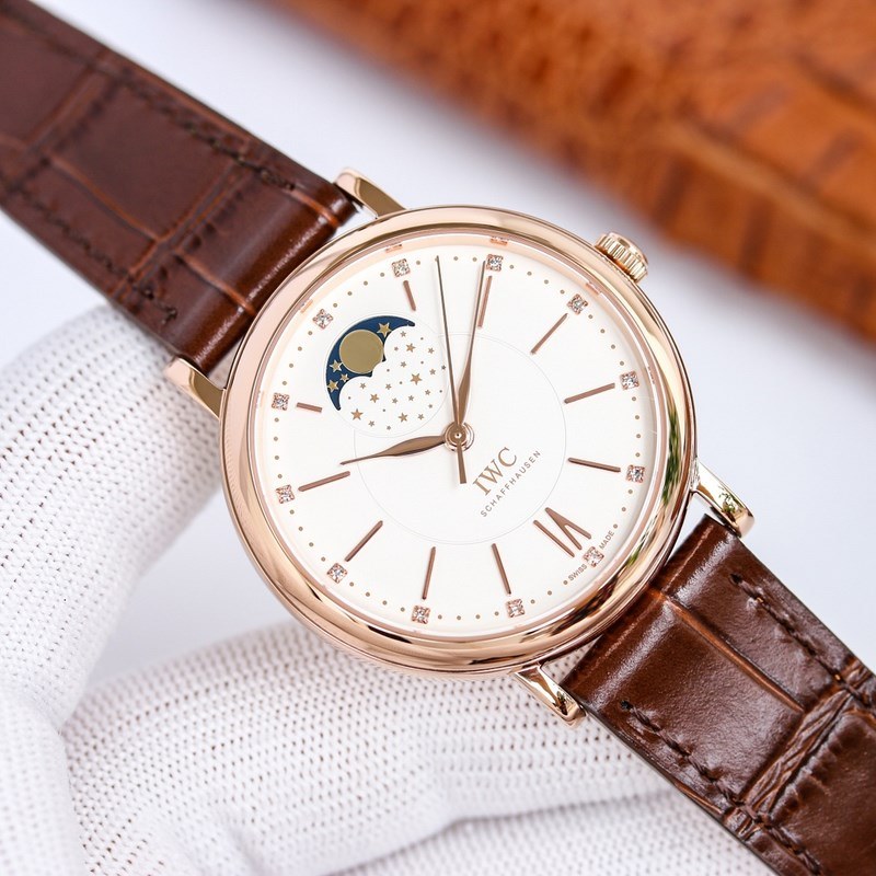 IWC Portofino Moon Phase Automatic 37mm Women's Replica Watch-4