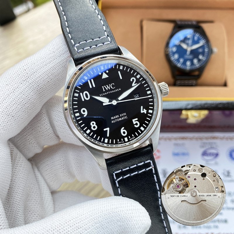 IWC Mark XVIII Pilot's Replica Watch 40mm Classic Timepiece-2