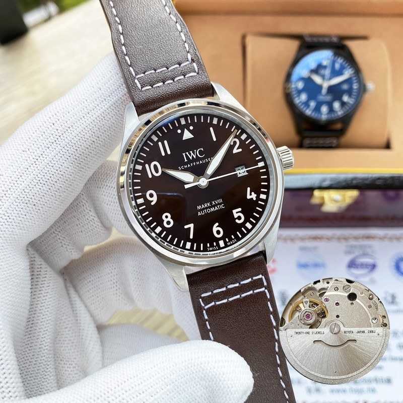 IWC Mark XVIII Pilot's Replica Watch 40mm Classic Timepiece-3