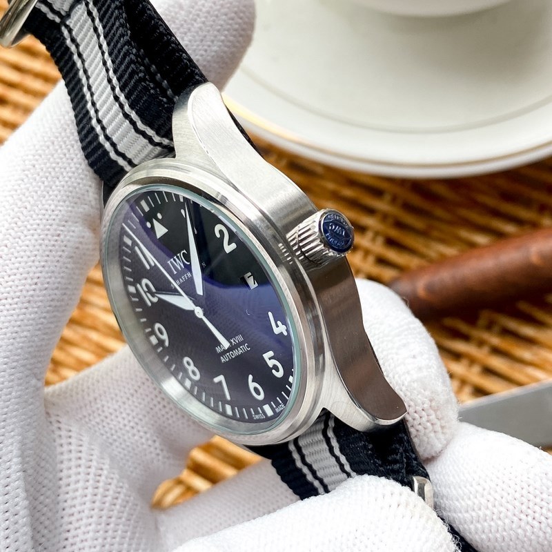 IWC Pilot's Automatic Replica Watch 42mm Nylon Canvas Strap-6