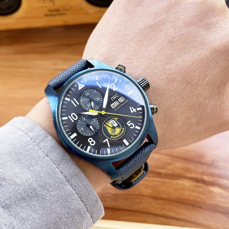 IWC Pilot's Replica Watch 43mm Automatic Nylon Strap-3