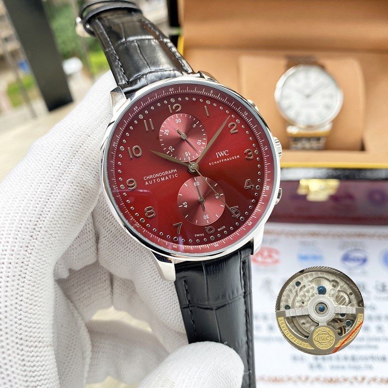 IWC Portuguese 42mm Men's Replica Watch Luxury Precision Timepiece-5