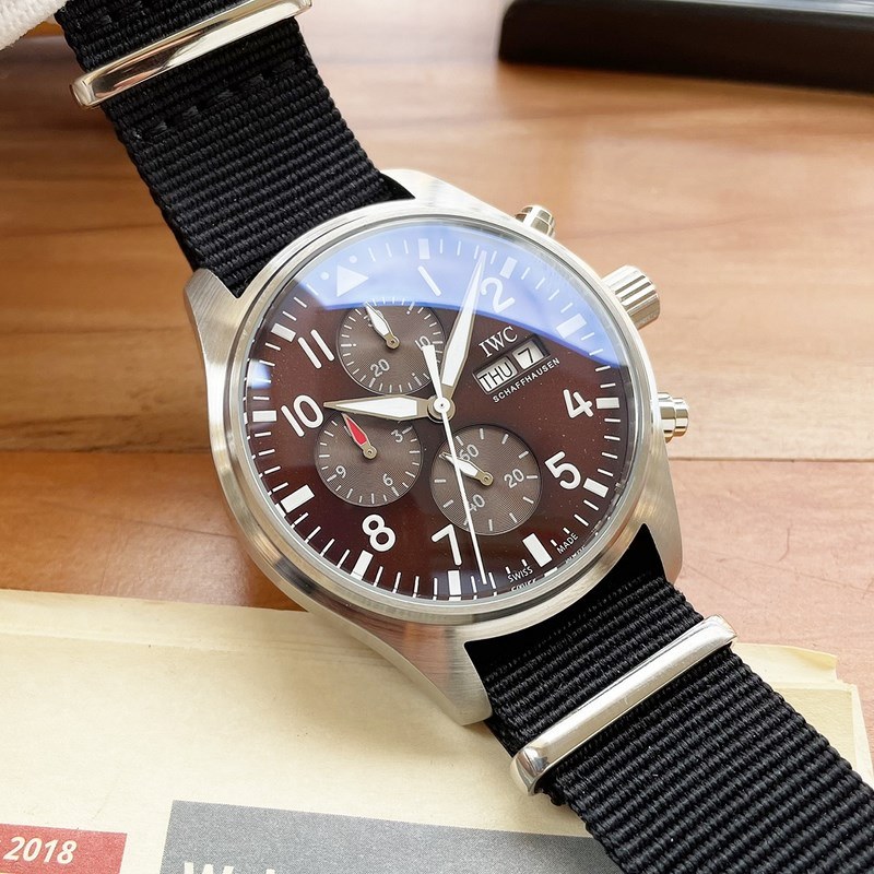 IWC Pilot's Replica Watch 43mm Automatic Nylon Strap-3