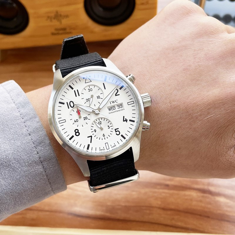 IWC Pilot's Replica Watch 43mm Automatic Nylon Strap-4