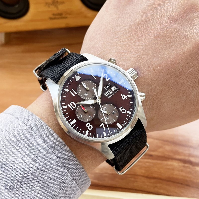 IWC Pilot's Replica Watch 43mm Automatic Nylon Strap-5