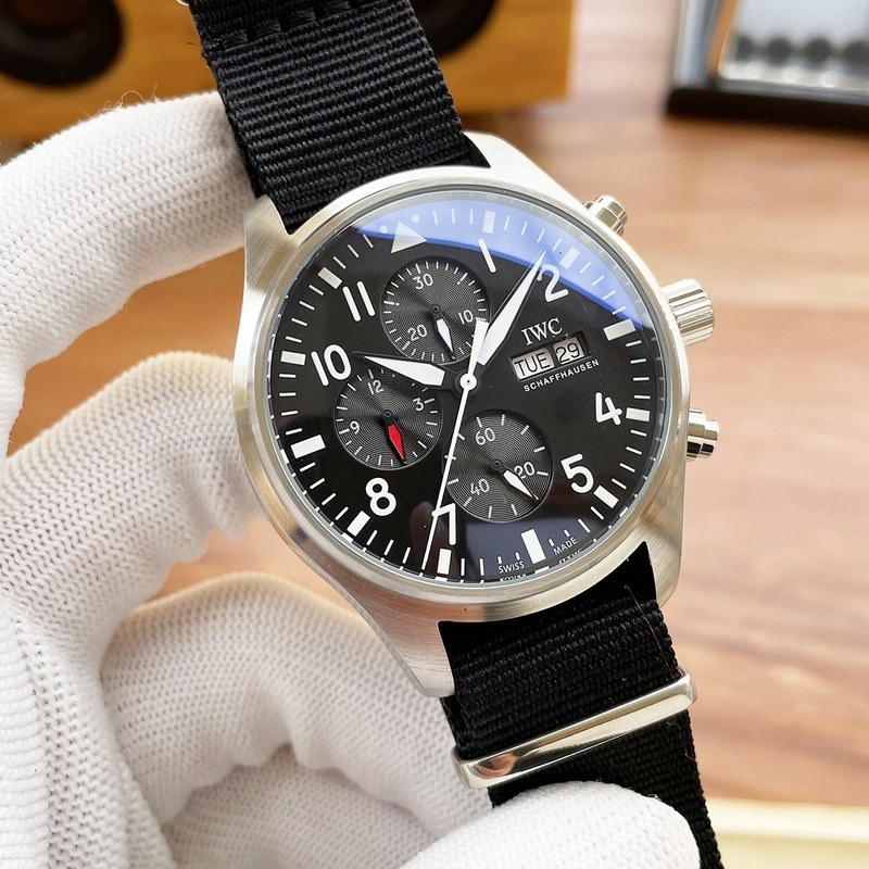 IWC Pilot's Replica Watch 43mm Automatic Nylon Strap-6