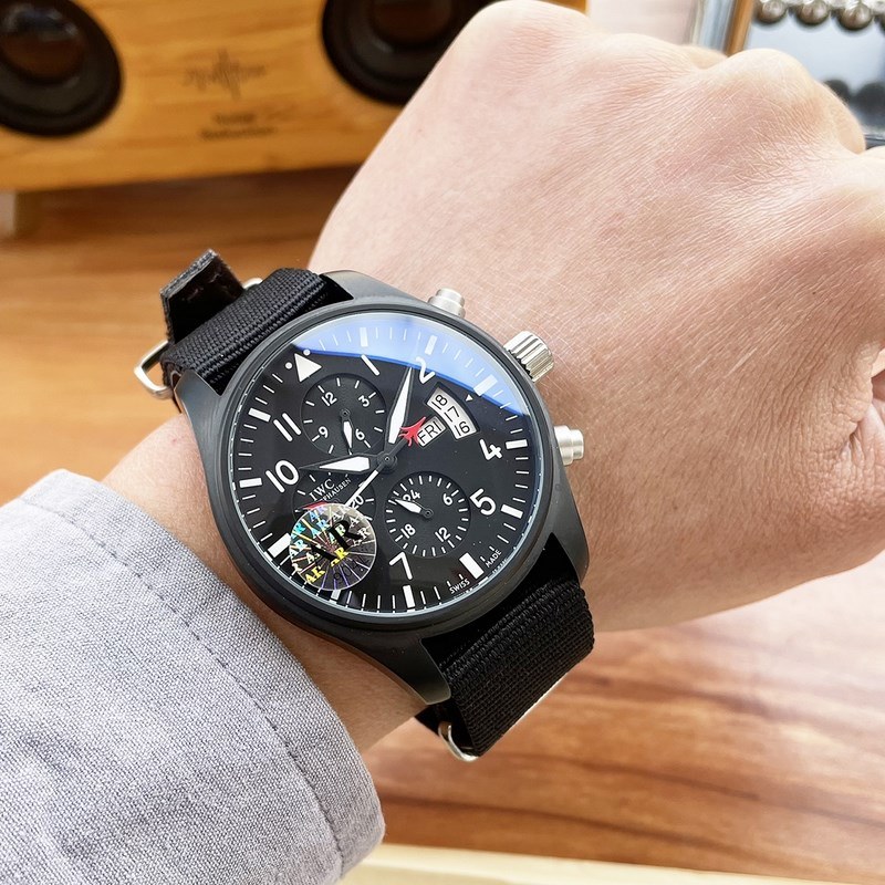 IWC Pilot's Replica Watch 43mm Automatic Nylon Strap-2