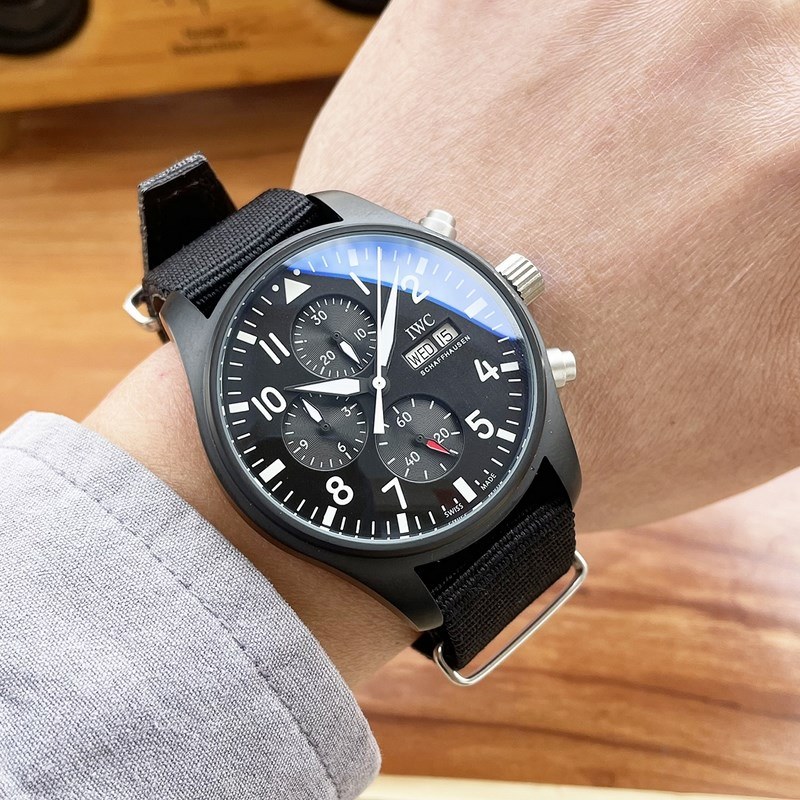 IWC Pilot's Replica Watch 43mm Automatic Nylon Strap-3
