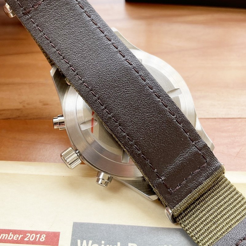 IWC Pilot's Replica Watch 43mm Automatic Nylon Canvas Strap-7