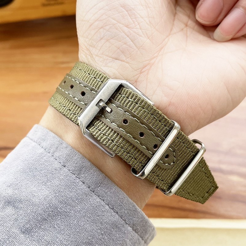 IWC Pilot's Replica Watch 43mm Automatic Nylon Canvas Strap-8