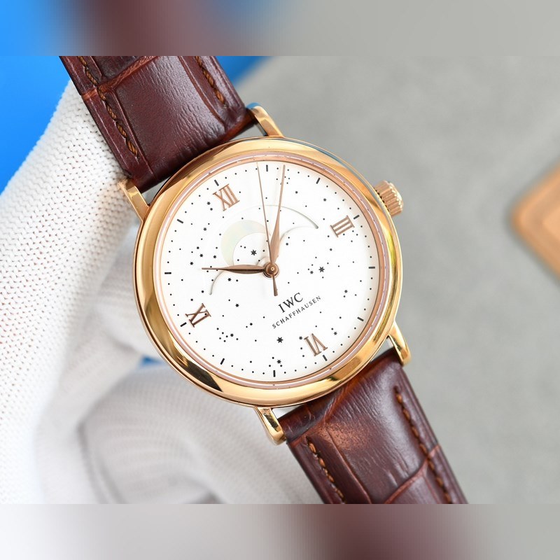 IWC Portuguese Perpetual Calendar Moonphase Men's Replica Watch-3