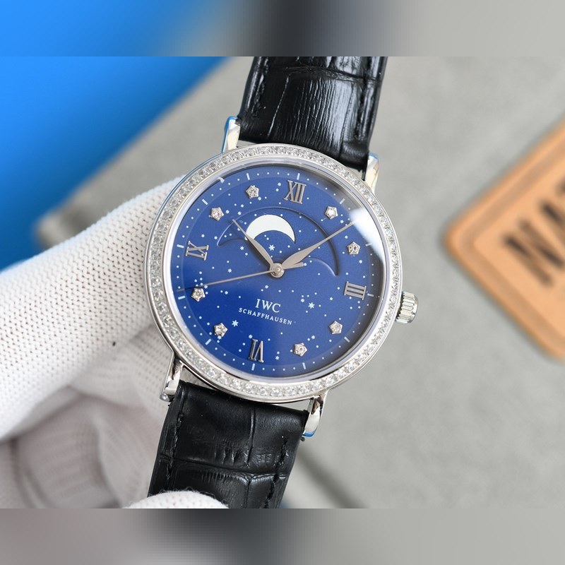 IWC Portuguese Perpetual Calendar Moonphase Men's Replica Watch-5