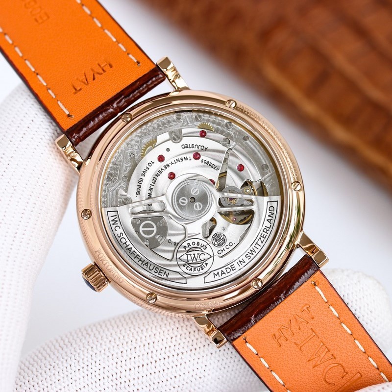 IWC Long Power Reserve Moon Phase Expert Portofino IW516409 Transparent Case Replica Watch-5