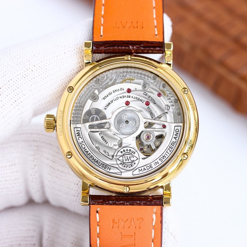 IWC Pilot's Moon Phase IW510103 Transparent Back Replica Watch-7