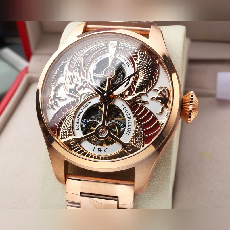 IWC Big Pilot's Replica Watch Tourbillon 46mm Luxury Timepiece-3