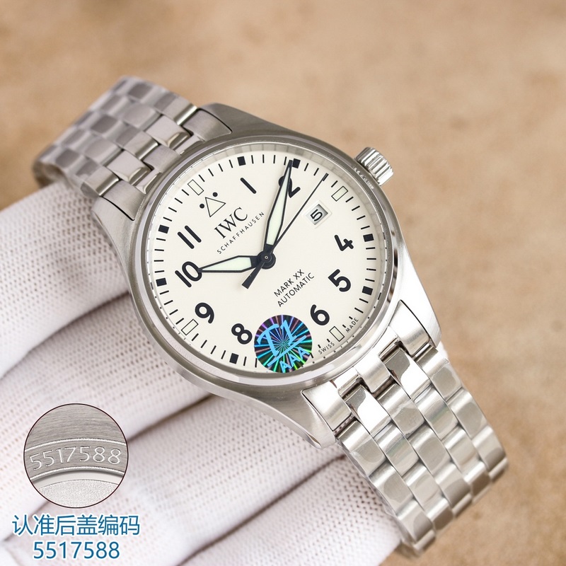 IWC Pilot V7 Stainless Steel Replica Watch Affordable Quality Edition with Strap-2