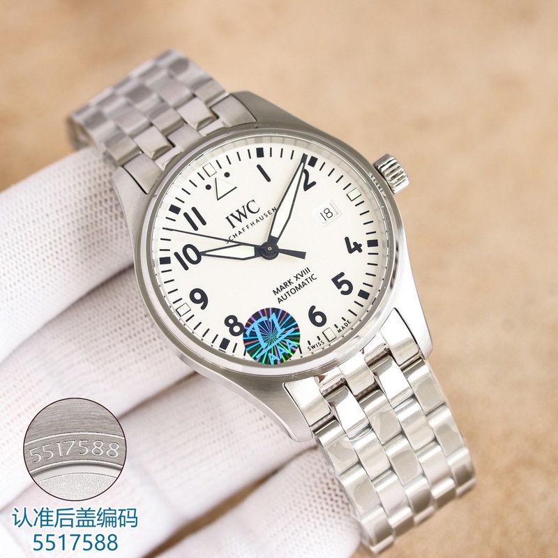 IWC Pilot's Replica Watch V7 Edition Stainless Steel Quality Version with Free Strap-6