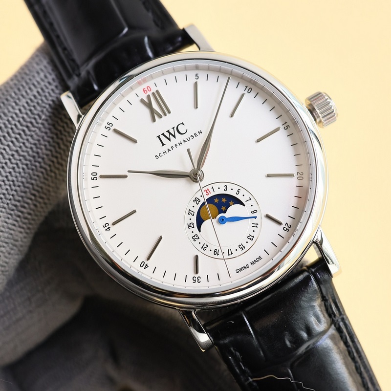 IWC Portofino Automatic Date Replica Watch Men's Moonphase Premium Quality-4