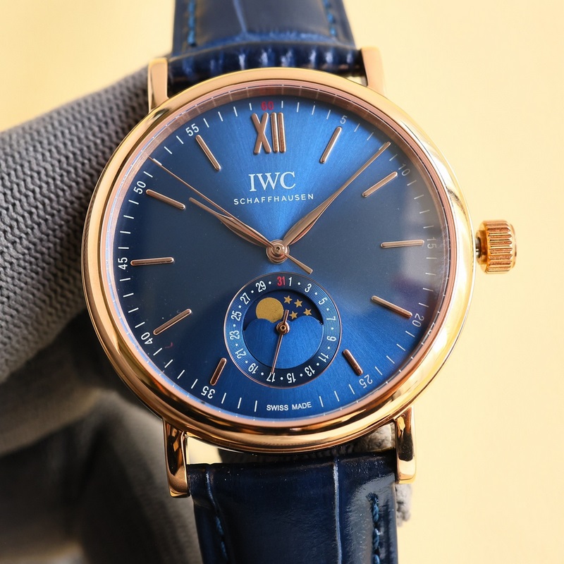 IWC Portofino Series Date Replica Watch Men's Moonphase High-Quality Craftsmanship-2