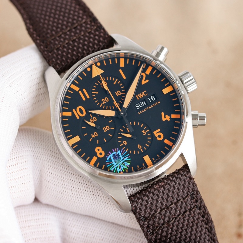 IWC Pilot's Replica Watch IW378003 High-tech Rose Gold Coating-4