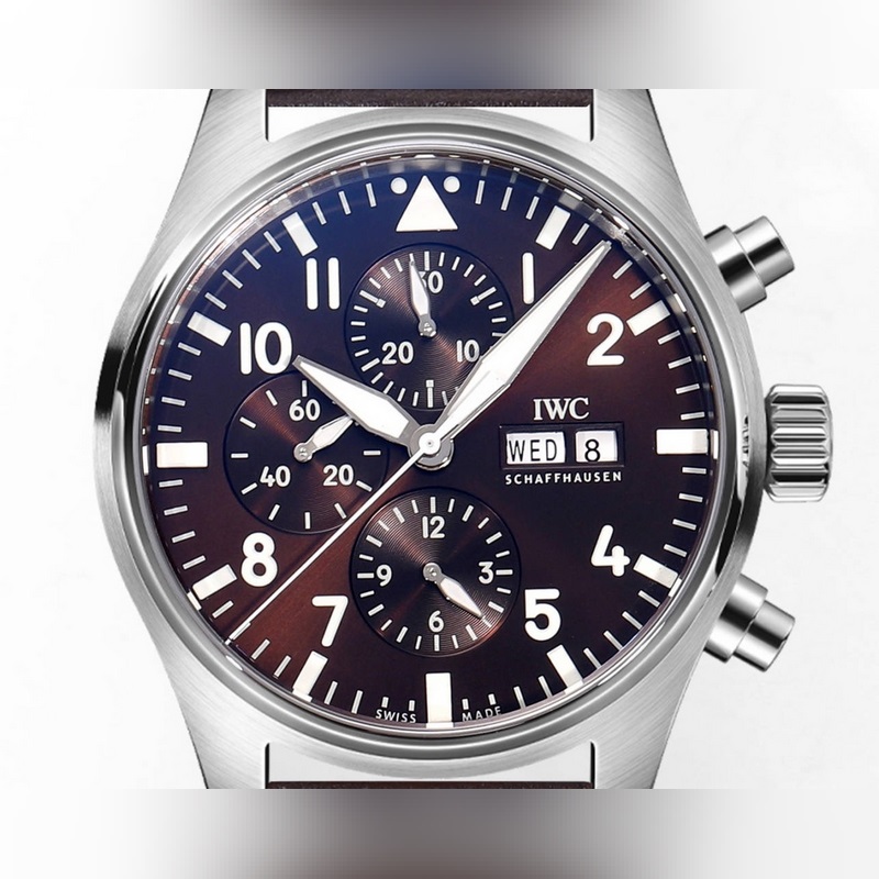 IWC Pilot's Replica Watch IW378003 Rose Gold High-Tech Material-3
