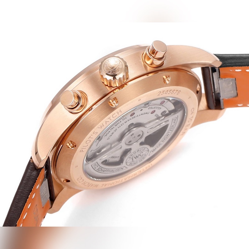IWC Pilot's Replica Watch IW378003 Rose Gold High Technology-5