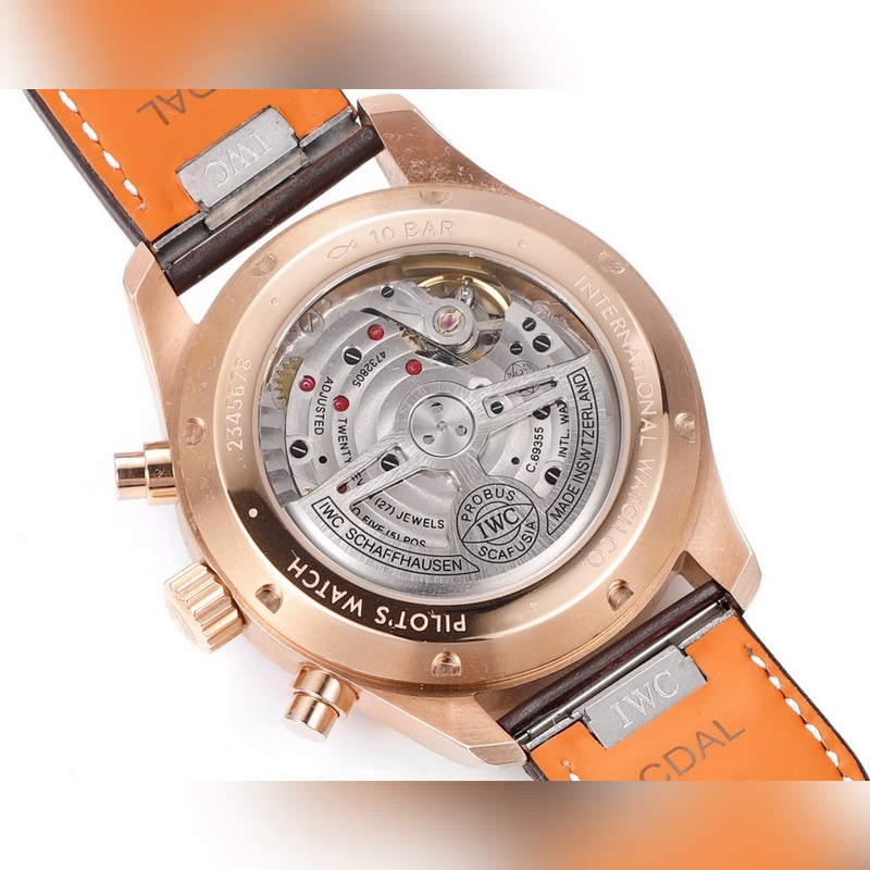IWC Pilot's Replica Watch IW378003 Rose Gold High Technology-7