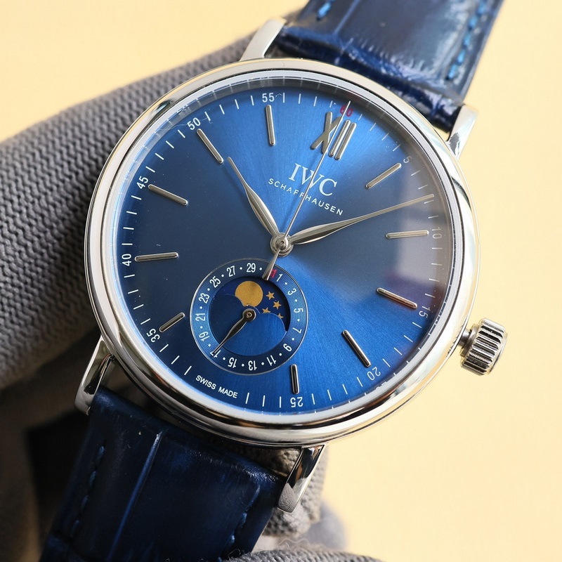 IWC Portofino Automatic Date Replica Watch Men's Moonphase Series High-Quality Craftsmanship-3