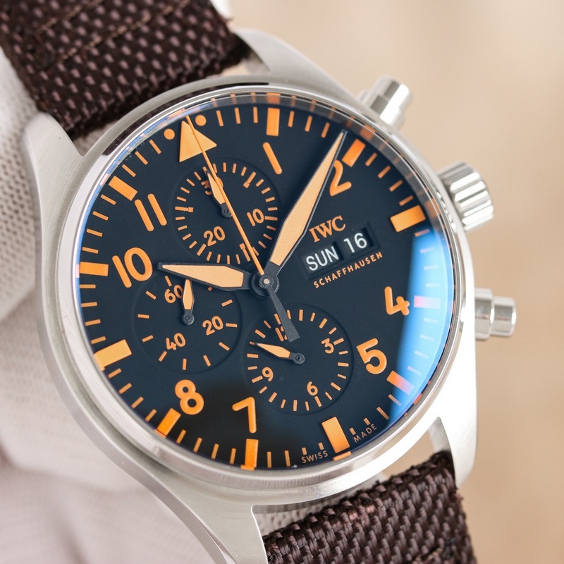 IWC Pilot's Replica Watch IW378003 with High-Tech Rose Gold Coating-5