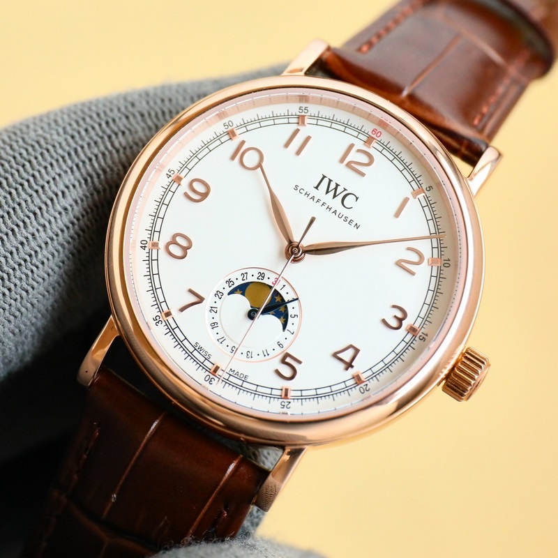 2025 IWC Portuguese Moonphase Men's Replica Watch with Pointer Date Function-1