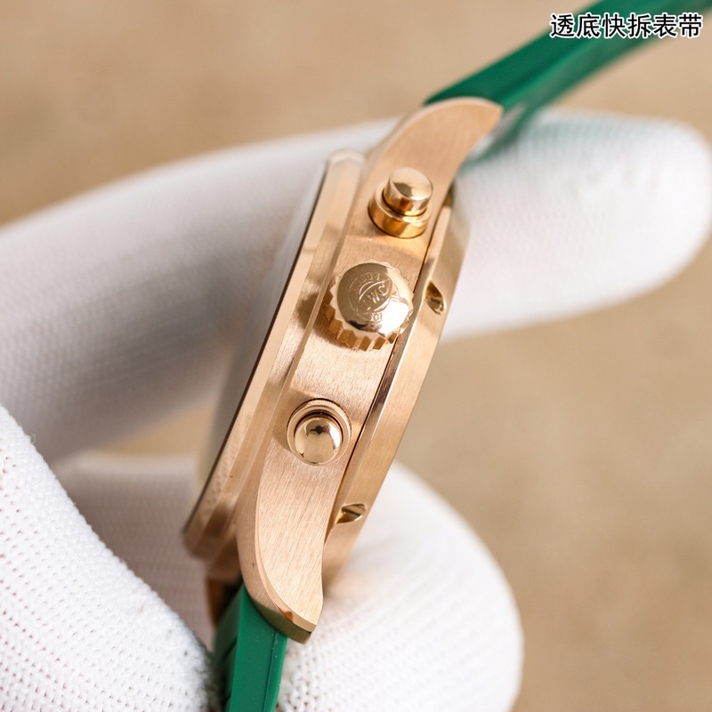 IWC Pilot's Replica Watch IW388110 Stunning New Red-Gold Green Dial-5