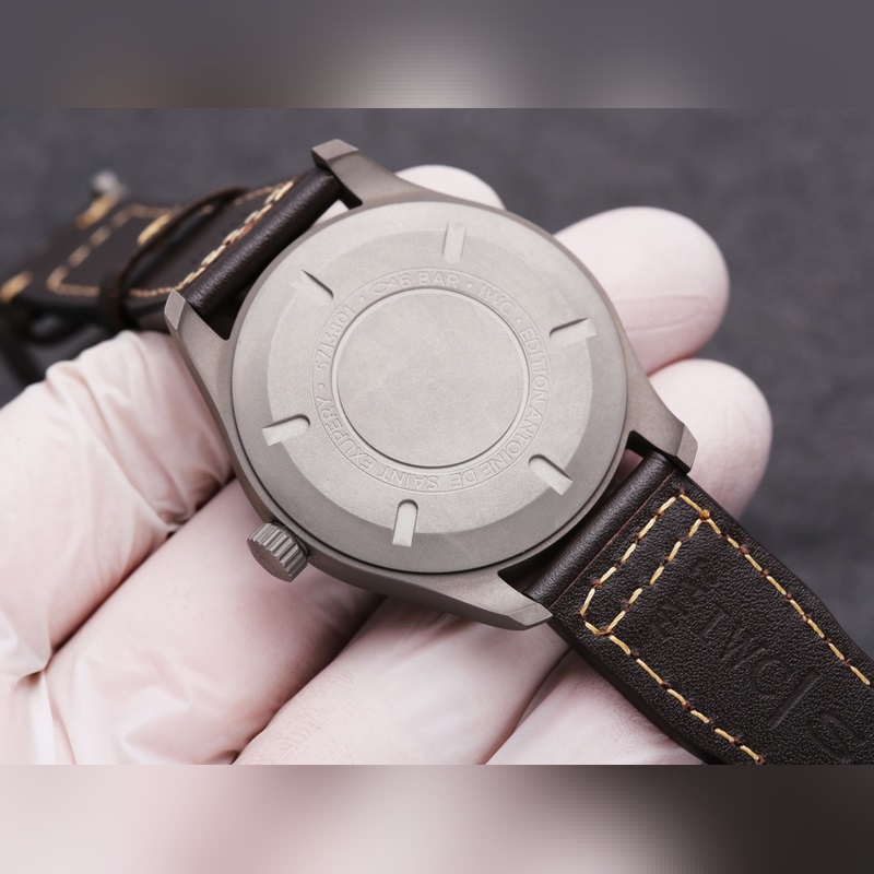 IWC Pilot's Replica Watch Bronze Automatic with Olive Green Dial and Date Window-8