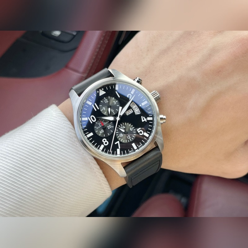 IWC Pilot's Series Multifunctional Men's Replica Watch Elegant Premium Quality-5