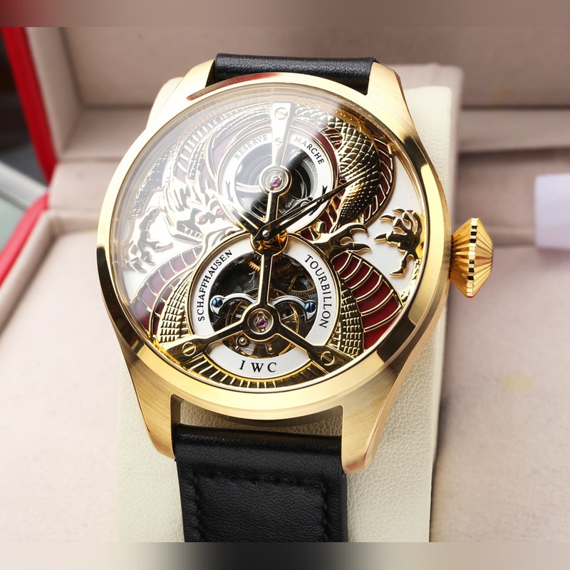 IWC Big Pilot's Replica Watch Perpetual Calendar Tourbillon 46mm Quality Timepiece-5